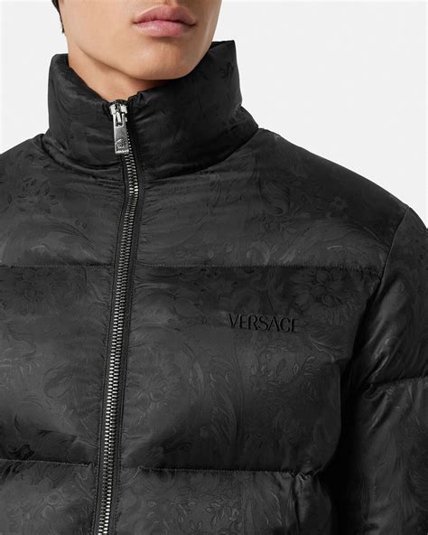 men's versace puffer jacket|Versace barocco puffer jacket.